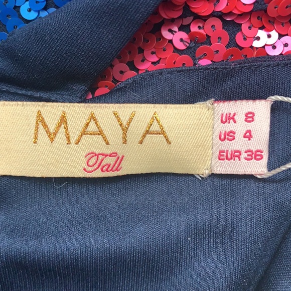 Maya Multi-Colored Geometric Sequin Dress - Picture 8 of 8